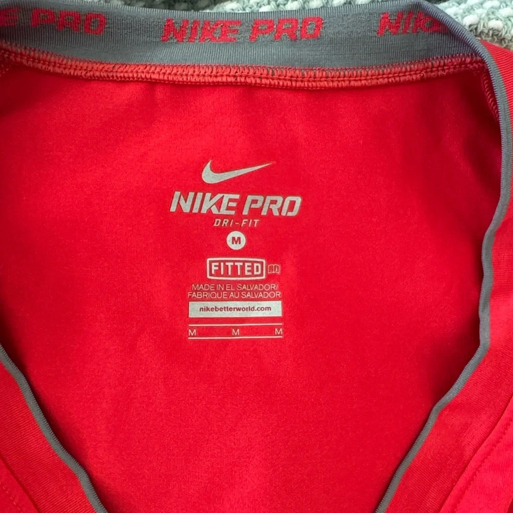 Nike Women's Vivid Red Long Sleeve Tee